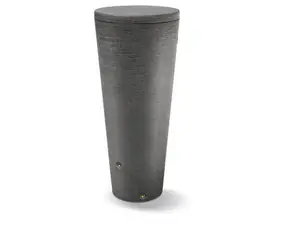 Prosperplast TUBO granit / Beczka na deszczówkę / 320 l / wys. 150,5 cm / plastik