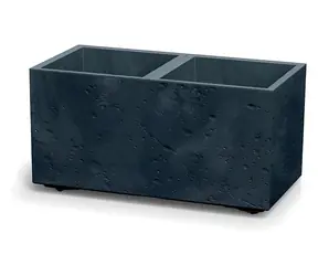 Prosperplast SIERRA CASE 57,7 cm efekt betonu antracyt / Doniczka / plastik / 26,2 l