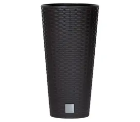 Doniczka Prosperplast Rato Tubus z wkładem brązowa 30 cm / Pojemność 27 l / Plastik