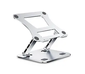 Inter-tech NBS-300 srebrny / Podstawka pod laptopa / 11-17" / Regulowana wysokość i nachylenie / Aluminiowy