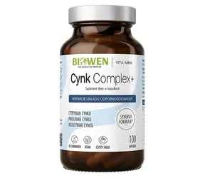 Biowen Zinc 3X Odporność / Suplement diety / Cynk / 100 kapsułek / bez glutenu i cukru