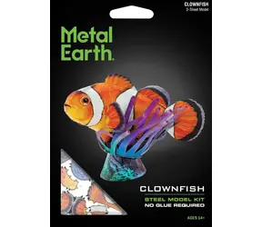 Puzzle 3D Metal Earth Rybka błazenek / Model stalowy / 8,1 x 4,1 x 6,1 cm