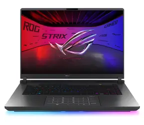 Asus ROG Strix G16 szary / Notebook / 16" 2.5K / Intel Core Ultra 7 255HX / 32 GB / 1 TB SSD / RTX 5070 8 GB / Bez systemu operacyjnego