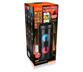 Media-Tech PartyBox KEG BT MT3165 czarny / Głośnik imprezowy / Bluetooth 5.0 / Radio FM / RMS 40W