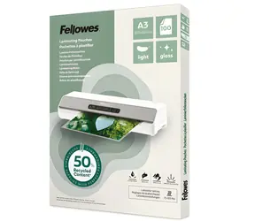 Fellowes Folia laminująca A3 błyszcząca / Folia laminująca / 100 szt. / z recyklingu