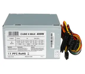 ibox Cube 2 srebrny / Zasilacz / ATX / 400W / niemodularny / 120 mm