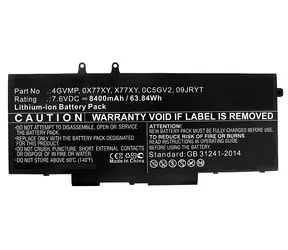 Akumulator CoreParts do DELL Latitude 14 5400/5500 czarny / Akumulator do laptopa / 61 Wh