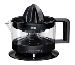 Braun Tribute CJ3000 czarny / Wyciskarka do cytrusów / 20 W / 400 ml / Obrót dwustronny / 5 poziomów miąższu