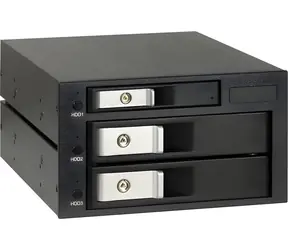 Inter-tech IPC ST-3525 / Wyjmowana rama / Dyski twarde/SSD 3,5" i 2,5" / Kieszeń do 5,25" / Hotswap