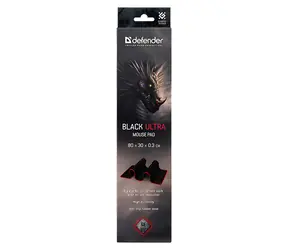 Defender Black Ultra czarna / Podkładka pod mysz gamingową / 800 x 300 x 3 mm