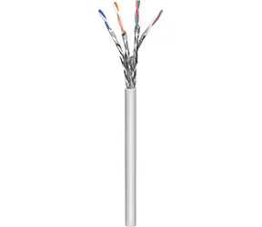 Kabel MicroConnect S/FTP CAT6a 100m szary / Kabel sieciowy / LSZH / ekranowany
