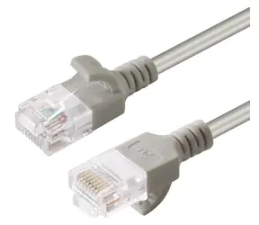 MicroConnect CAT6a U/UTP Slim 10 m szary / Kabel sieciowy / RJ-45