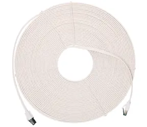 Extralink Cat.8 U/FTP biały / kabel krosowy / 20 m / 40 Gbit/s / płaski