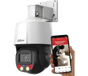 Dahua SD3E405DB-GNY-A-PV1 biała / Kamera IP PTZ zewnętrzna / 4 Mpx / TiOC / 5-krotny zoom / IR 50 m / IP66 / PoE+