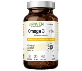 BIOWEN Omega 3 Forte / Suplement diety / 1000 mg EPA / 500 mg DHA / 90 kapsułek