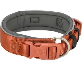 TRIXIE Obroża Premium bardzo szeroka rdza/grafit / XS-S / 27-35 cm / 25 mm