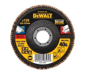 DeWalt / Tarcza listkowa / P40 / 125×22,2 mm