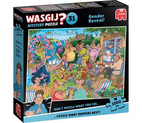 Puzzle JUMBO WASGIJ Mystery 31: Ujawnianie płci dziecka! / 1000 elementów / od 15 lat