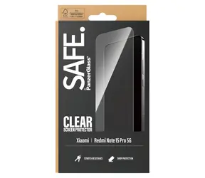 PanzerGlass SAFE UWF czarny / Szkło hartowane / do XIAOMI Redmi Note 15 Pro 5G / W pełni klejące