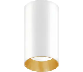Maclean MCE458 W/G biały/złoty / Reflektor sufitowy / okrągły / aluminium / GU10 / O 55x100 mm