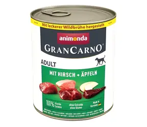 Animonda GranCarno Jeleń dorosły, jabłka / Karma w puszkach dla psów / 800 g