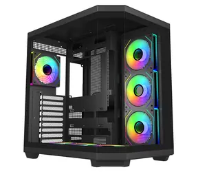 Fortron FSP U580-BA czarny / Obudowa / Big Tower / E-ATX / ARGB / GPU 415mm / bez zasilacza