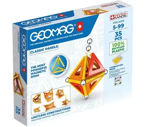 Zestaw magnetyczny Geomag Classic Panels / 35 elementów / od 5 lat