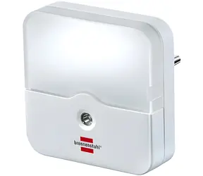 Brennenstuhl OL 02E biały / Lampa nocna/orientacyjna LED / do gniazdka / czujnik zmierzchu / 0,85 W