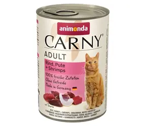 Animonda Carny Adult wołowina, indyk, krewetki / Karma w puszce dla kotów / 400 g