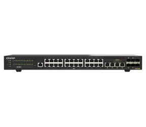 QNAP QSW-M2130-4C2S24T / Przełącznik / 24x 2.5GbE RJ45 / 2x 10GbE SFP+ / 4X 10GbE combo / zarządzany w warstwie 2