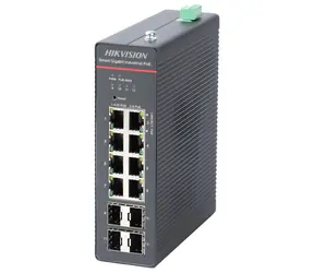 HIKVISION DS-3T1512HP-SI-8P4F / Switch / 8x Gigabit PoE (90W) / 4X Gigabit SFP / 300W / przemysłowy