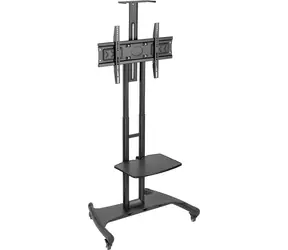 Art S-12 czarny / Stojak pod TV mobilny / 32-70" / VESA 600x400 / do 45 kg
