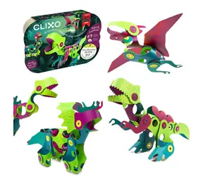Zestaw konstrukcyjny CLIXO Magnetic Dino Discovery / 22 elementy / od 6 lat