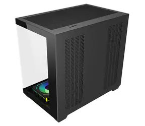Fortron FSP M341-BA czarny / Obudowa / Midi Tower / ATX / GPU 410mm / 7x ARGB 120mm / przezroczysty panel boczny