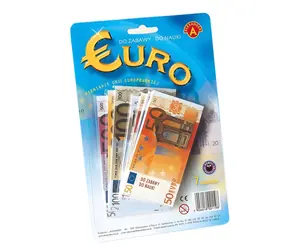 ALEXANDER Dziecięce pieniądze do zabawy Euro / 119 banknotów / 7 rodzajów