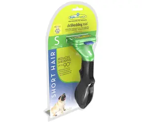 Furminator S / Grabie do usuwania podszerstka / Włosy krótkie i półdługie / Małe rasy do 9 kg