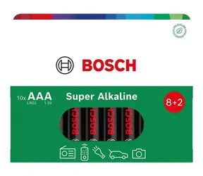 BOSCH LR03SA10B/00 / Bateria alkaliczna AAA / LR03 / 1,5 V / 10 szt.