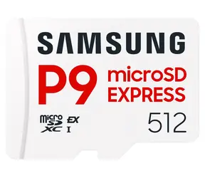Samsung P9 Express / karta pamięci microSDXC / 512 GB / SD Express / UHS-I U3 / odczyt: 800 MB/s