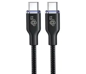 TB Touch Glamour USB-C - USB-C 60W czarny / Kabel danych / USB 2.0 / 1,5 m