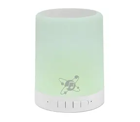 Głośnik Manhattan Sound Science LED biały / Bluetooth / 3 W / podświetlenie LED / microSD / 5 godz. pracy na baterii