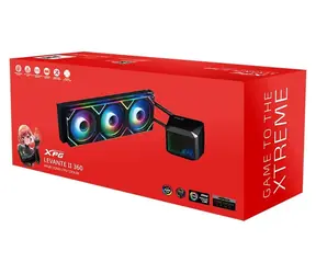 ADATA XPG Levante II 360 czarny / chłodzenie wodne procesora / 3x 120mm / ARGB / 800-2000 obr./min / 29,33 dB