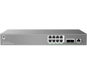 Grandstream GWN7801P Pro / Przełącznik / Zarządzany L2++ / 8x RJ45 1Gb / PoE+ 120W / 2x SFP 2.5G