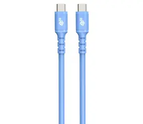 Kabel TB Touch USB-C niebieski 1m / Kabel do ładowania i transmisji danych / USB-C - USB-C / 60 W / 480 Mb/s / silikonowy