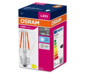 OSRAM VALUECLA100 / Żarówka LED / Żarnik / E27 / 10W / 4000K / 230V