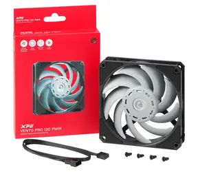 ADATA XPG Vento PRO czarny / Wentylator / 120 mm / PWM 4-pin / 900-2150 obr./min / 75 CFM, 28 dB