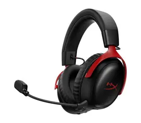 HyperX Cloud III S czarno-czerwony / Słuchawki gamingowe / Bezprzewodowe / Bluetooth 5.3 / Mikrofon