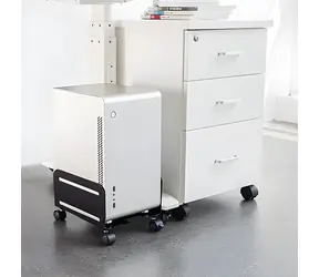 Maclean MC-851 czarny / Platforma na kółkach / ładowność 10 kg / 260x119x128 mm
