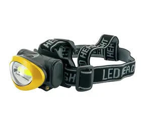 Schwaiger WLED40 511 czarno/żółty / Latarka czołowa / COB LED / 120 lm / IPX4