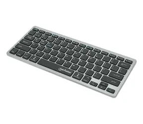 Klawiatura Manhattan Slim antracytowa / Klawiatura / Bluetooth 3.0 + 2.4GHz / QWERTZ DE / przełączniki nożycowe