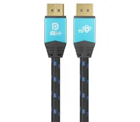 Kabel pleciony TB Touch DisplayPort 2.1 / Kabel wideo / DisplayPort - DisplayPort / 2 m / pozłacane złącza